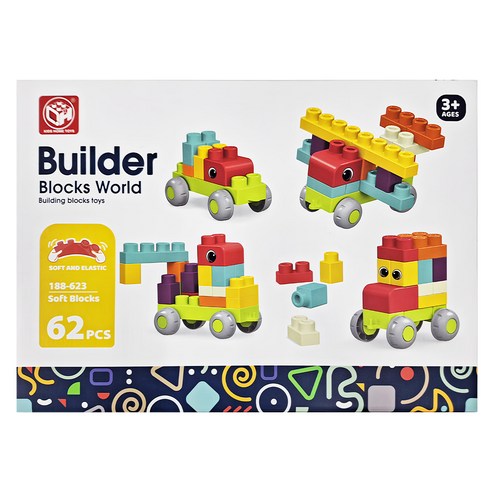 LEGO BUILDER BLOCKS WORLD 62PCS