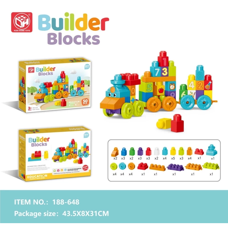 LEGO BUILDER TRAIN ÉDUCATIF 50PCS