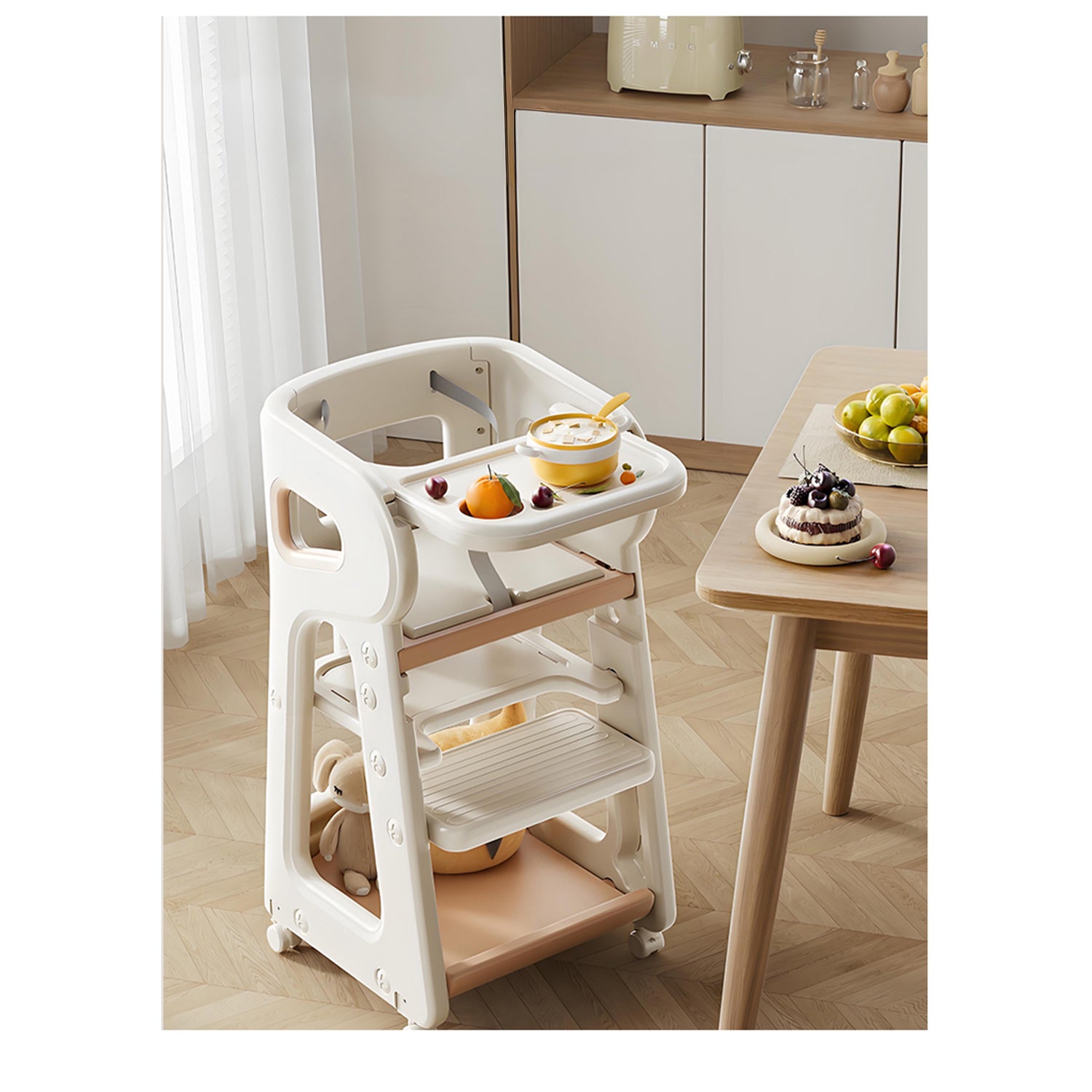 Tour d'observation / Chaise haute évolutive 2-en-1 pour bébé
